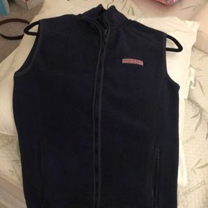 Navy fleece vineyard vines vest